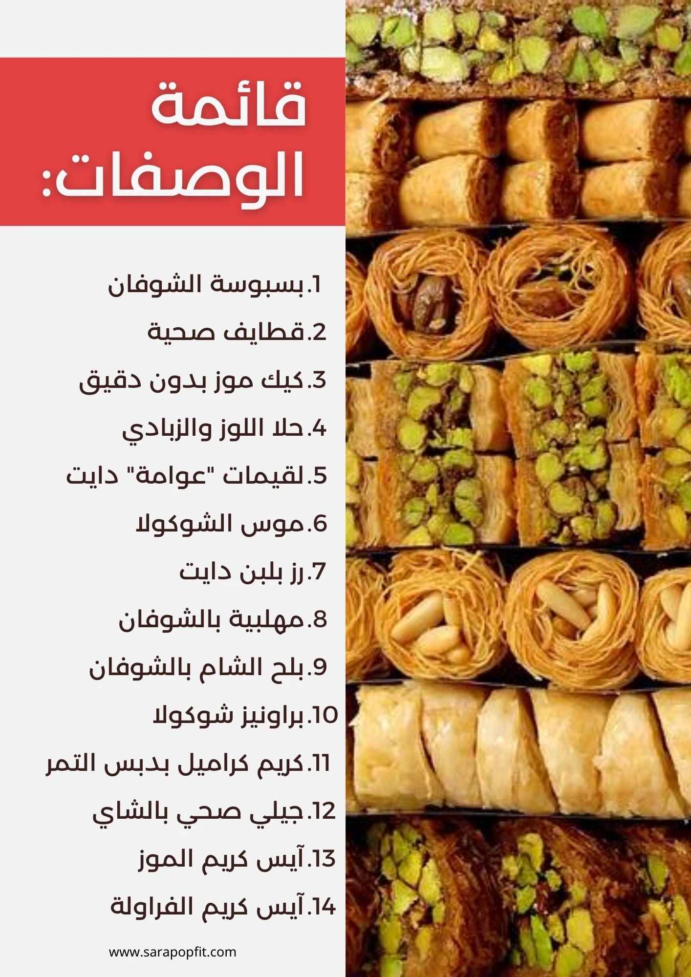 وصفات حلويات صحية لشهر رمضان الكريم