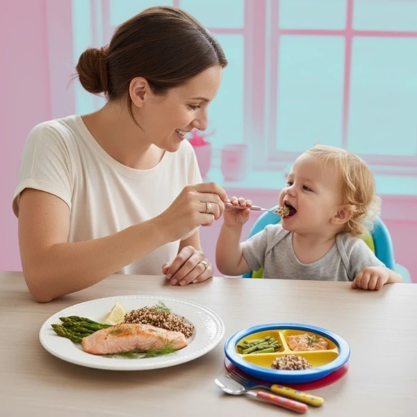 تغذية الأم والطفل - 10 أكلات صحية يمكنك مشاركتها مع طفلك